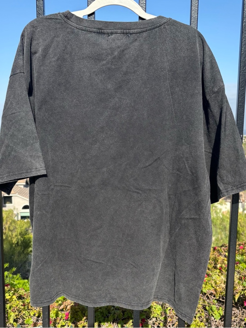 NWT! Blue Velvet Distressed Charcoal Cowboy Boots Flowers Tee ~ S - Picture 2 of 5